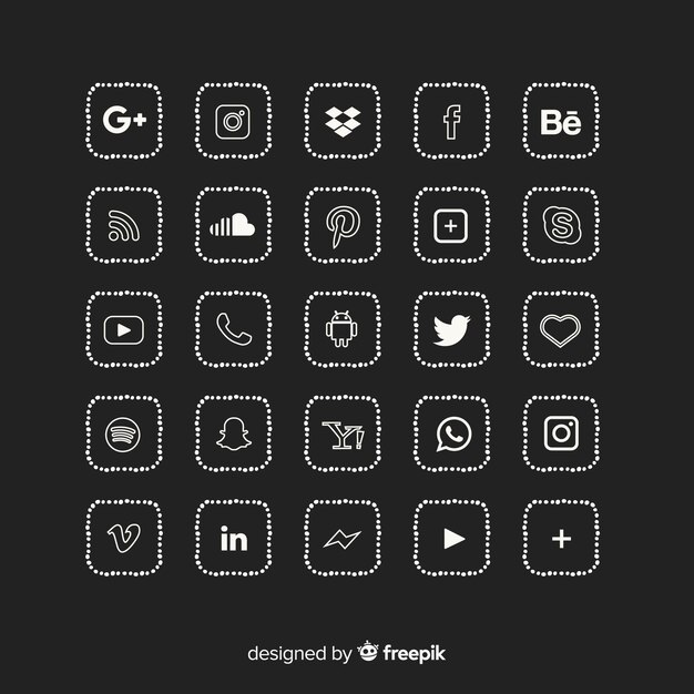 Social media logo collection