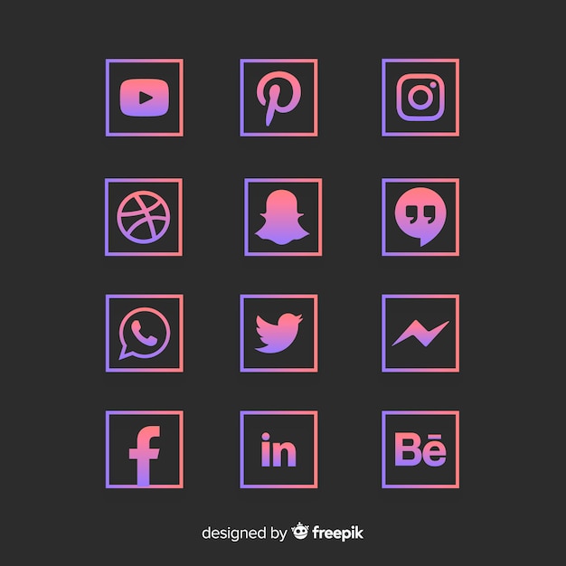 Social media logo collection