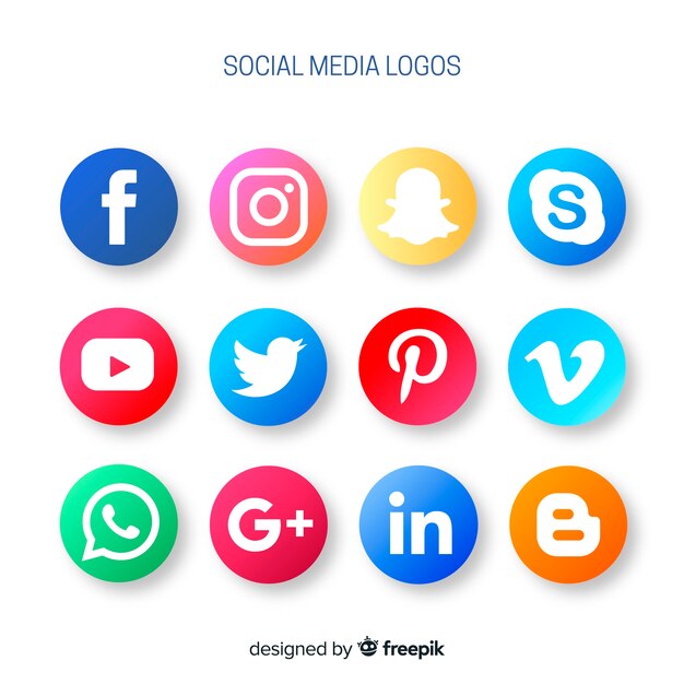 Social media logo collection