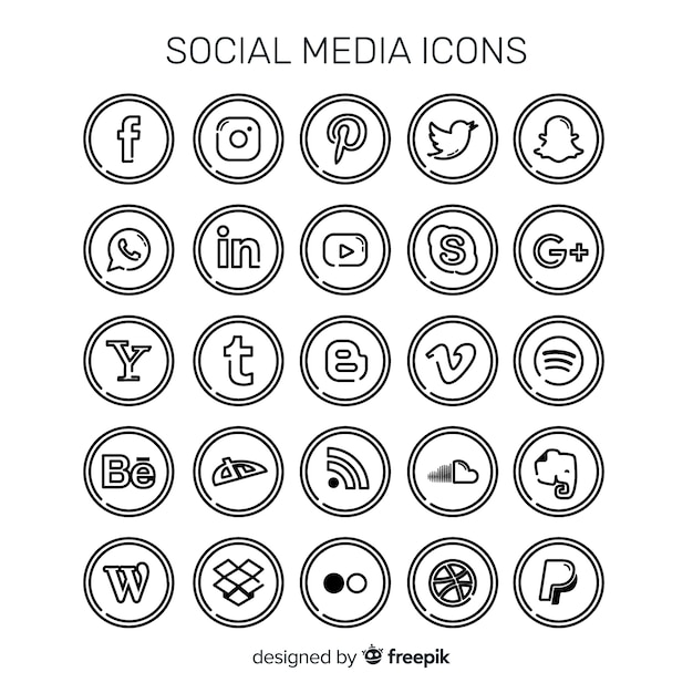 Social media logo collection