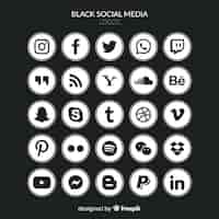 Free vector social media logo collection