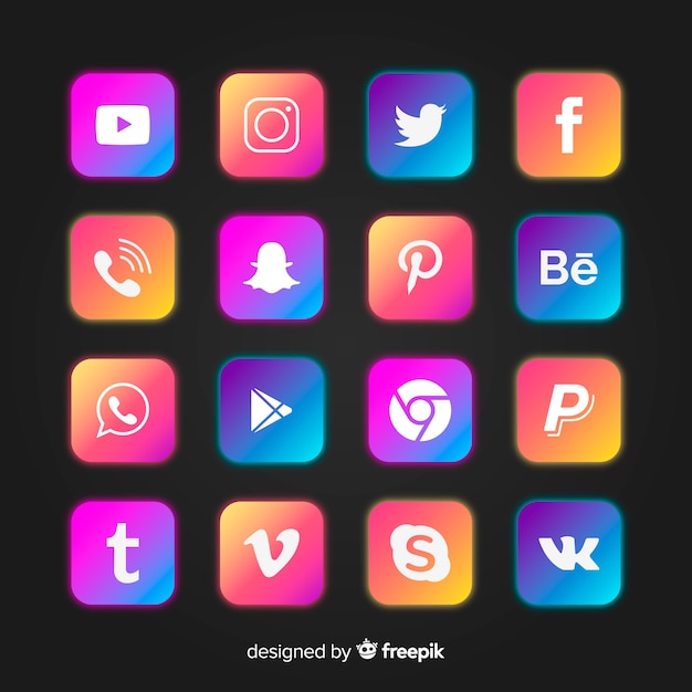 Social media logo collection