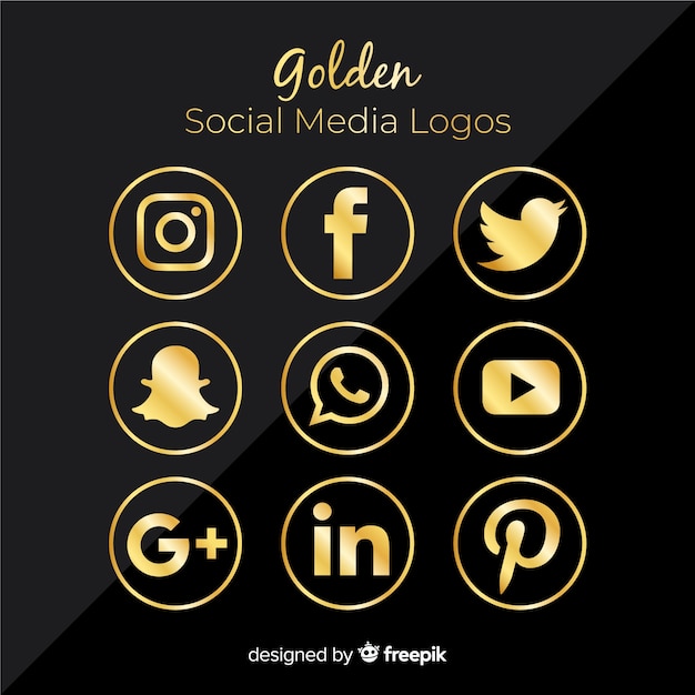 Free Vector social media logo collection