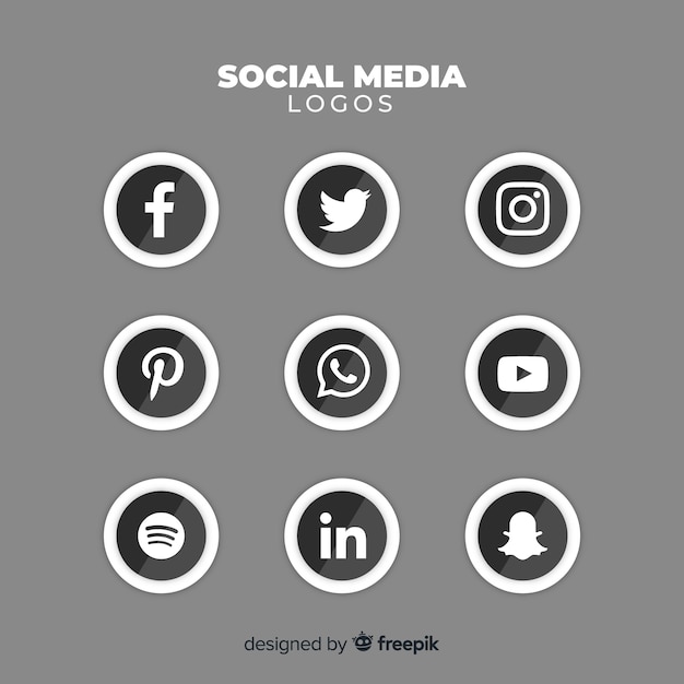 Free vector social media logo collection