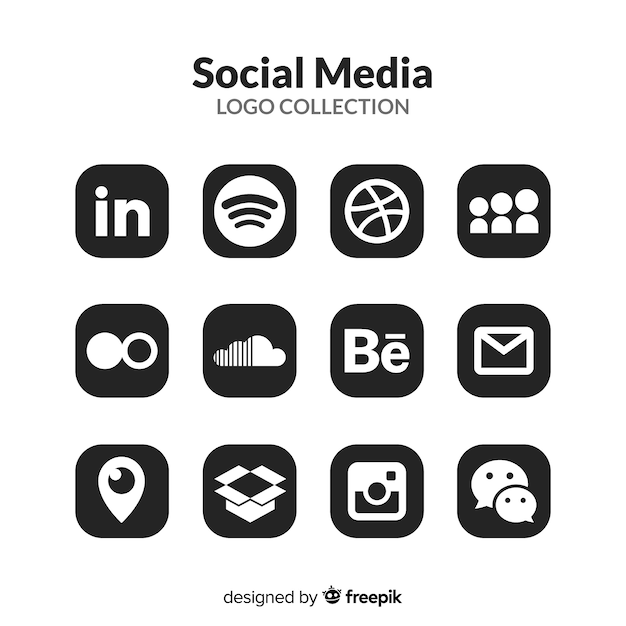 Social media logo collection