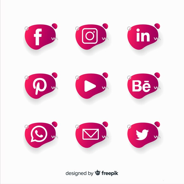 Social media logo collection