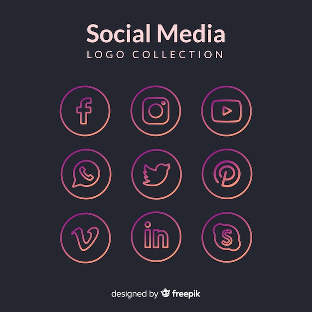 Social media logo collection