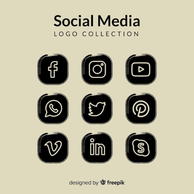 Social media logo collection