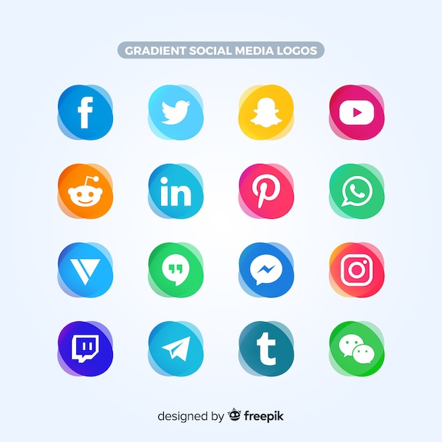 Free vector social media logo collection