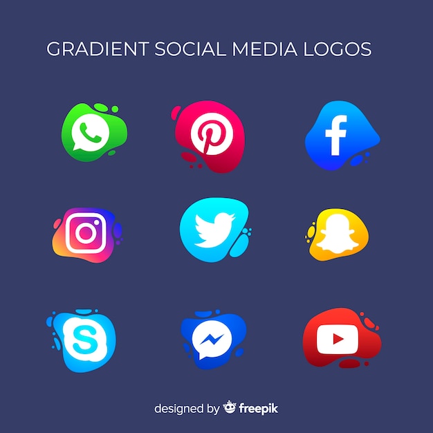 Social media logotype collection