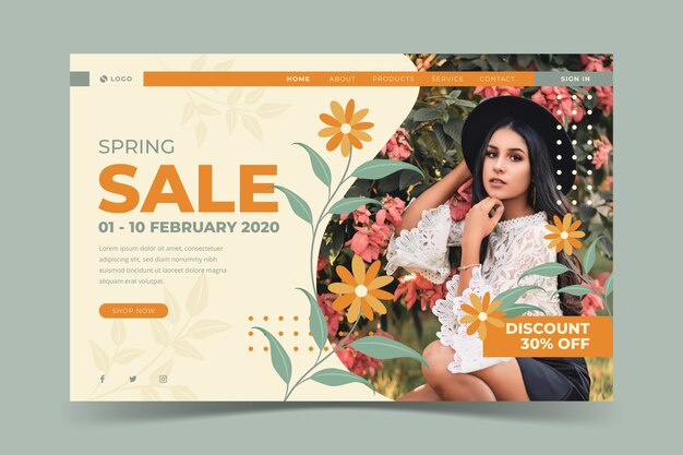 Social media spring sale template