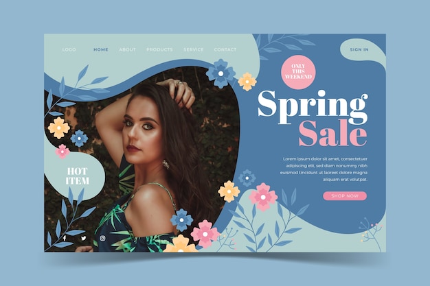 Social media spring sale template