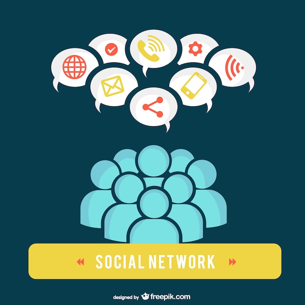 Free Vector social network users