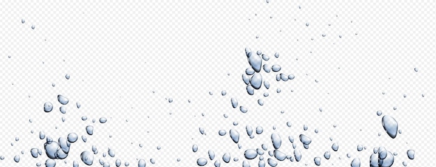 Free Vector soda water bubble drop isolated vector background black underwater fizzy air effect or champagne oxygen sparkle effervescent 3d realistic sparkling stream clear aquarium liquid splash float