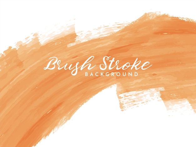 Soft brown Watercolor brush stroke design background