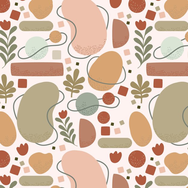 Soft earth tones pattern template