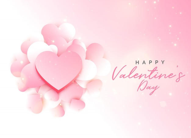 Soft valentine's day pink background design