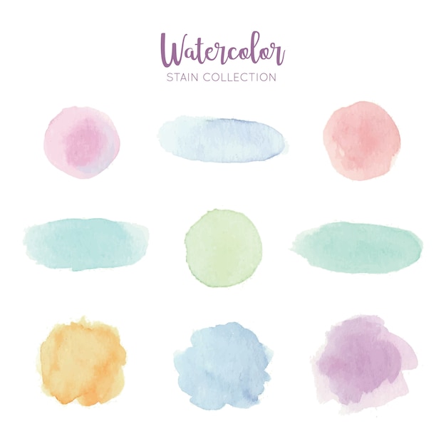 soft watercolor stain collection