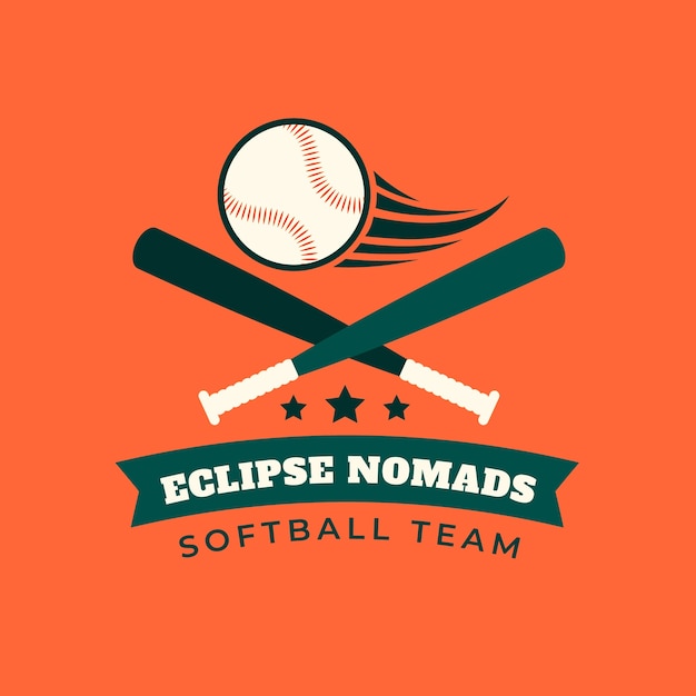 Softball logo design