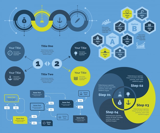 Free Vector solutions for business chart