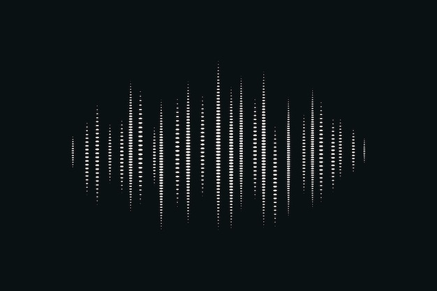 Sound wave black digital background entertainment technology