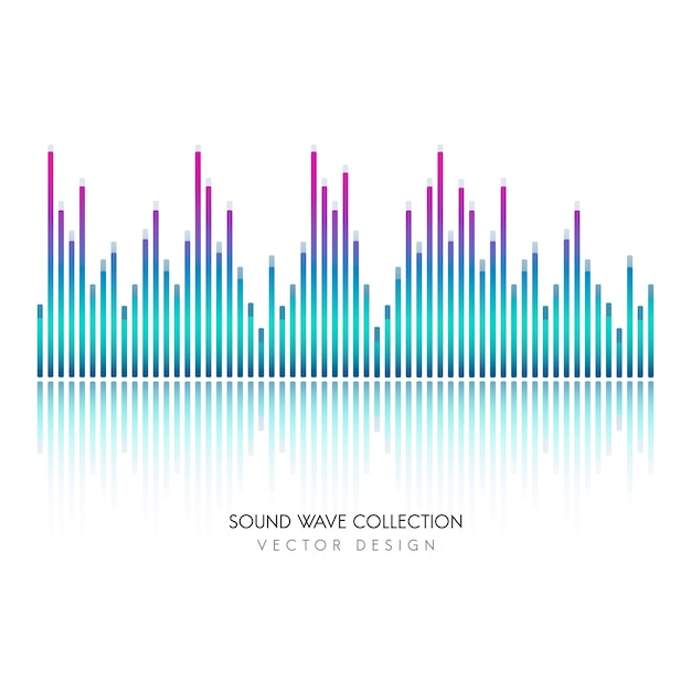 Sound wave equalizer vector design