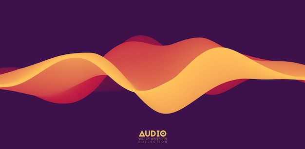 Free Vector sound wave visualization