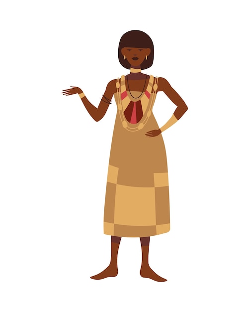 Free Vector south africa young woman