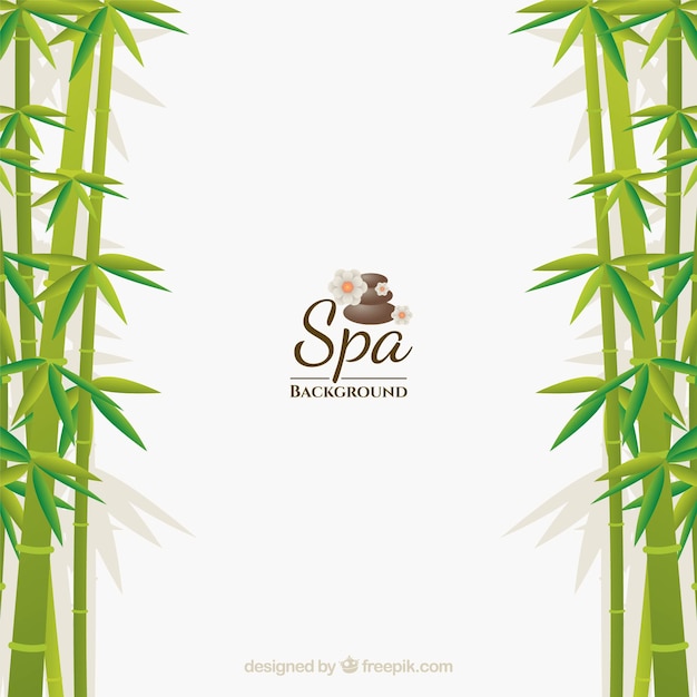 Spa background in flat design