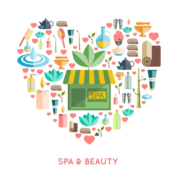 Free Vector spa and beauty concept 