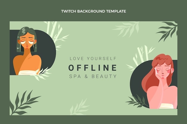 Spa and beauty twitch background