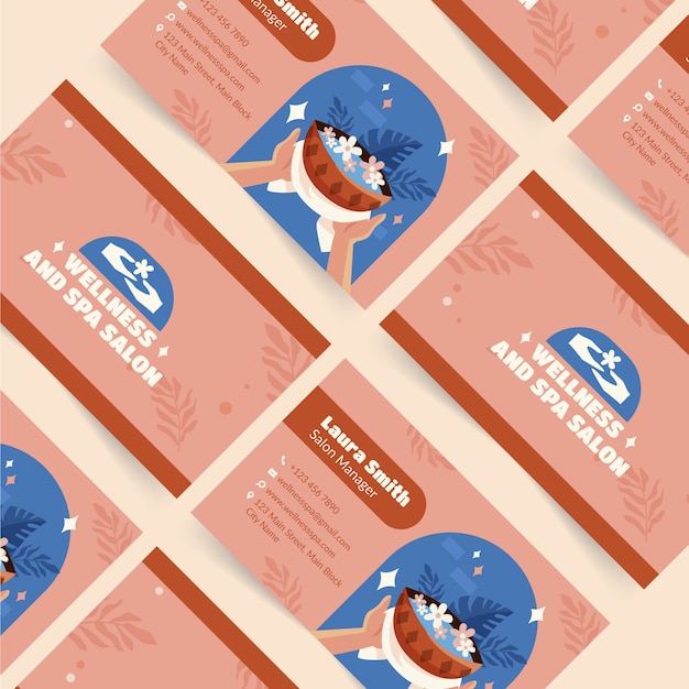 Free Vector spa business card template