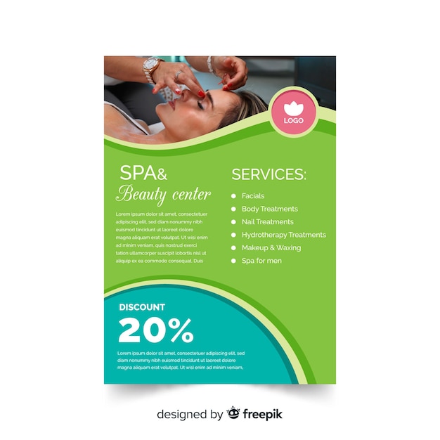 Spa flyer template