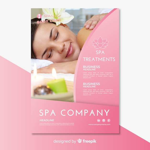 Spa flyer template