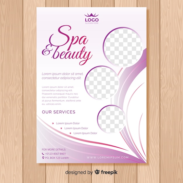 Spa flyer template