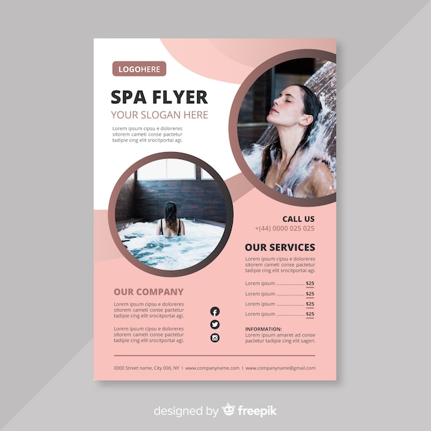 Spa flyer template