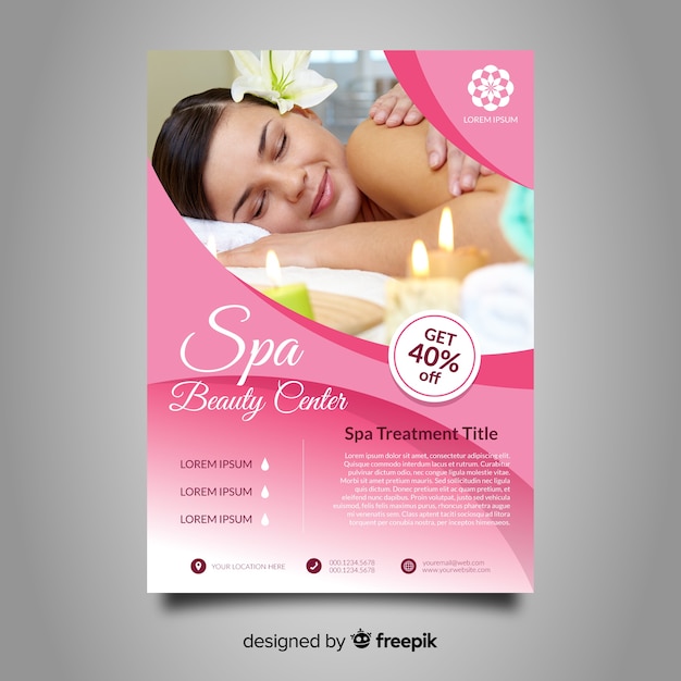 Spa flyer template