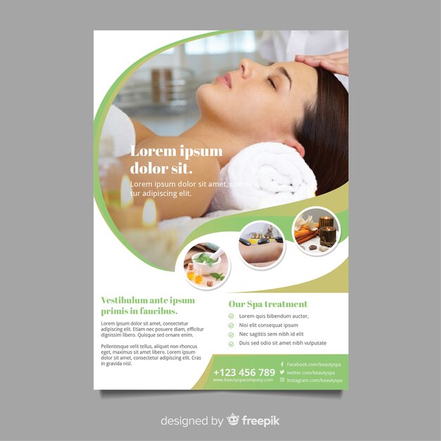 Spa flyer template