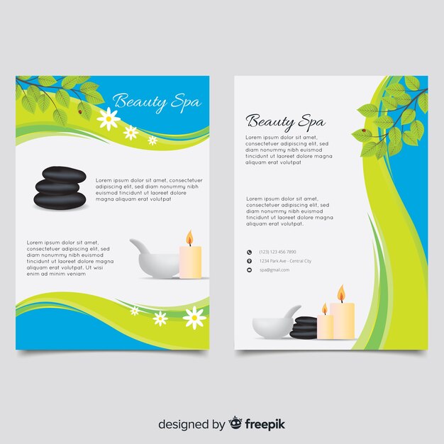 Spa flyer template