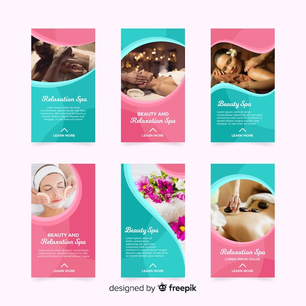 Spa instagram stories template