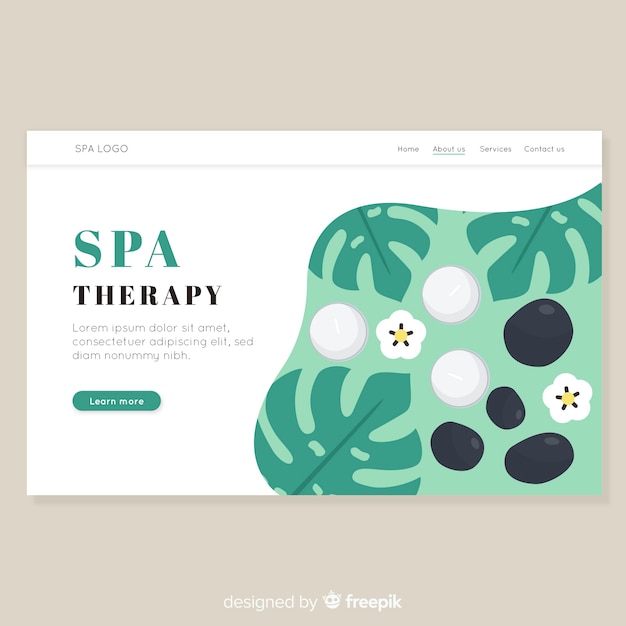 Spa landing page