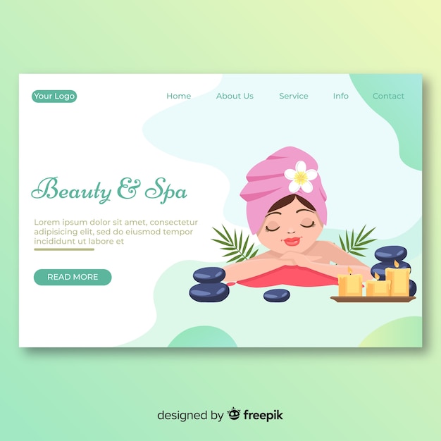 Spa landing page