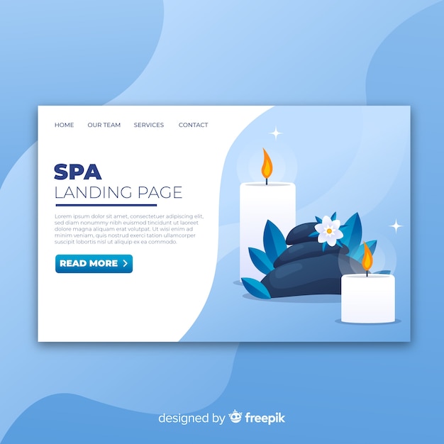 Spa landing page