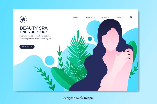 Spa landing page