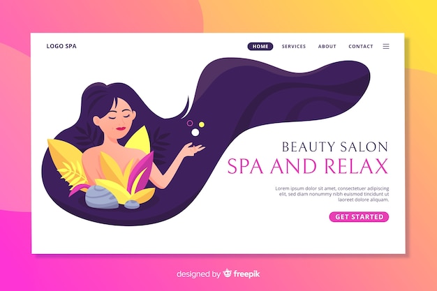 Spa landing page