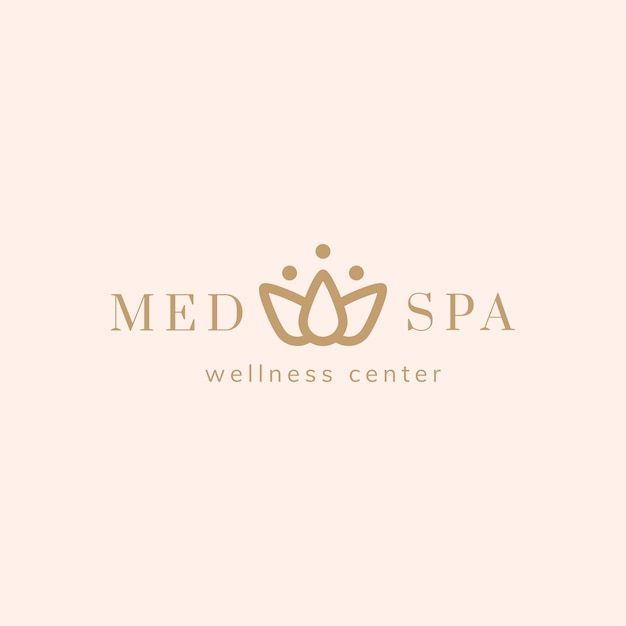 Spa a nd wellness center logo vector