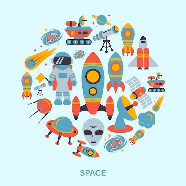 Space elements flat