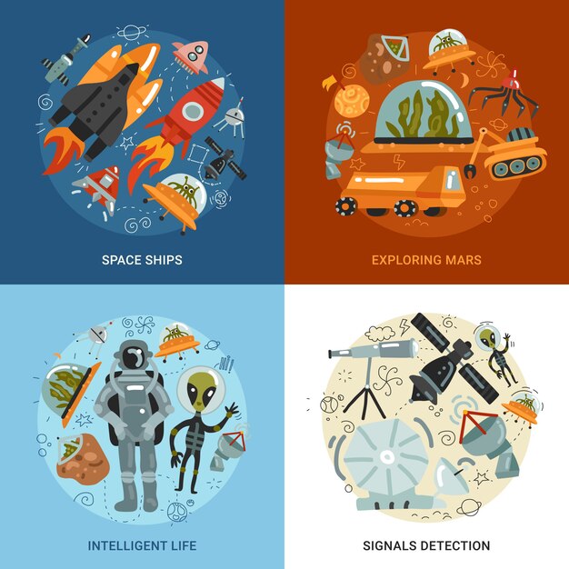 Space Exploration 2x2 Design Concept