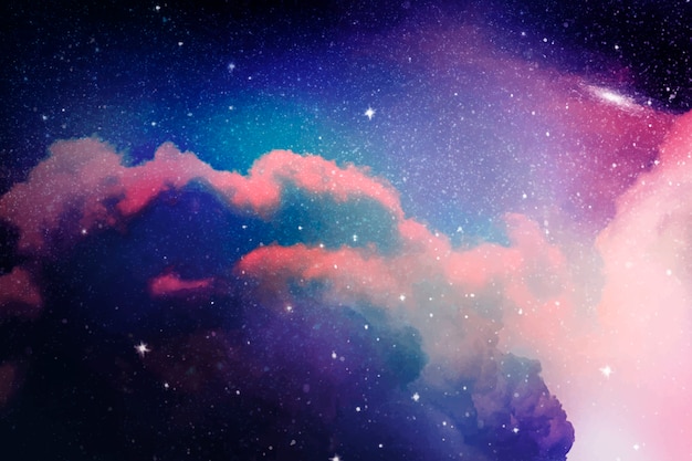 Free Vector space galaxy background