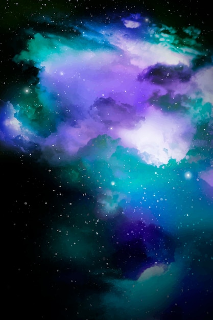 Free Vector space galaxy background